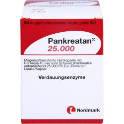 Pankreatan 25.000 magensaftresistente Hartkapseln 50 St
