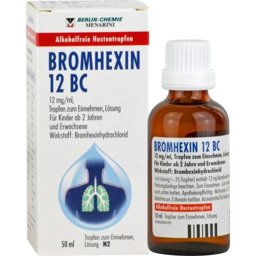 Bromhexin 12 Bc Tropfen zum Einnehmen 50 ml