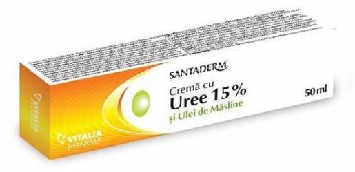 CREMA CU UREE 15% SANTADERM 50ML - VITALIA PHARMA