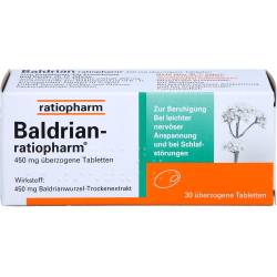 Baldrian-Ratiopharm überzogene Tabletten 30 St