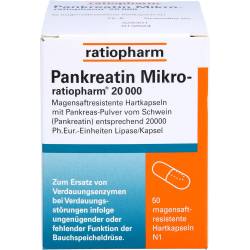 Pankreatin Mikro-ratio.20.000 magensaftr.Hartkaps. 50 St