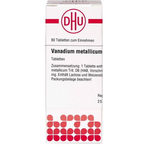 Vanadium Metallicum D 6 Tabletten 80 St