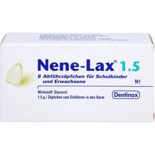 Nene Lax 1,5 Suppos.f.Schulkdr.u.Erw. 6 St