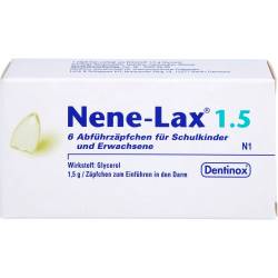 Nene Lax 1,5 Suppos.f.Schulkdr.u.Erw. 6 St