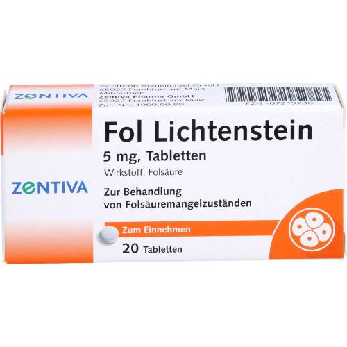 Fol Lichtenstein 5 mg Tabletten 20 St