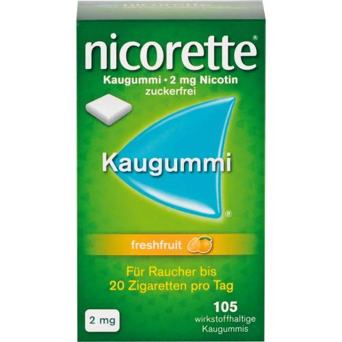 Nicorette Kaugummi 2 mg freshfruit 105 St