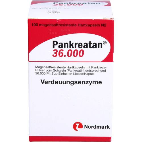 Pankreatan 36.000 magensaftresistente Hartkapseln 100 St