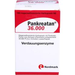 Pankreatan 36.000 magensaftresistente Hartkapseln 100 St