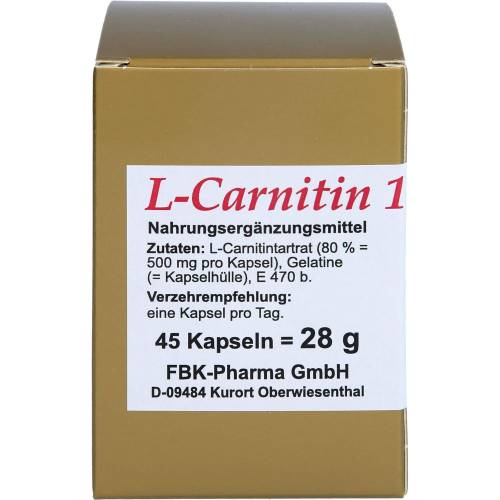 L-Carnitin 1x1 pro Tag Kapseln 45 St