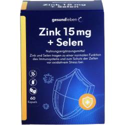Gesund Leben Zink 15 mg+Selen Kapseln 60 St