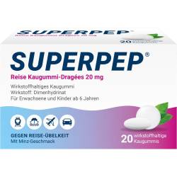 Superpep Reise Kaugummi Dragees 20 mg 20 St