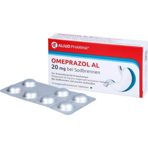 Omeprazol Al 20 mg b.Sodbr.magensaftres.Tabletten 14 St