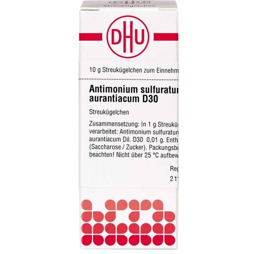 Antimonium Sulfuratum aurantiacum D 30 Globuli 10 g