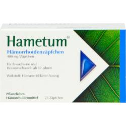 Hametum Hämorrhoiden Zäpfchen 25 St