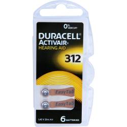 Batterien f.Hörgeräte Duracell 312 6 St