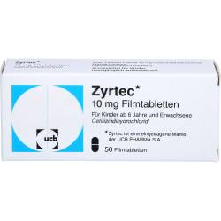 Zyrtec 10 mg Filmtabletten 50 St