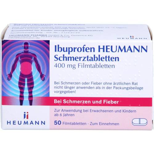 Ibuprofen Heumann Schmerztabletten 400 mg 50 St