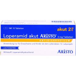 Loperamid akut Aristo 2 mg Tabletten 10 St