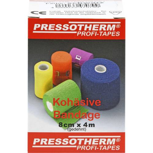 Pressotherm Kohäsive Bandage 8 cmx4 m schwarz 1 St