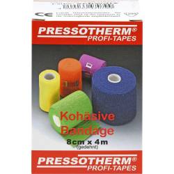 Pressotherm Kohäsive Bandage 8 cmx4 m schwarz 1 St