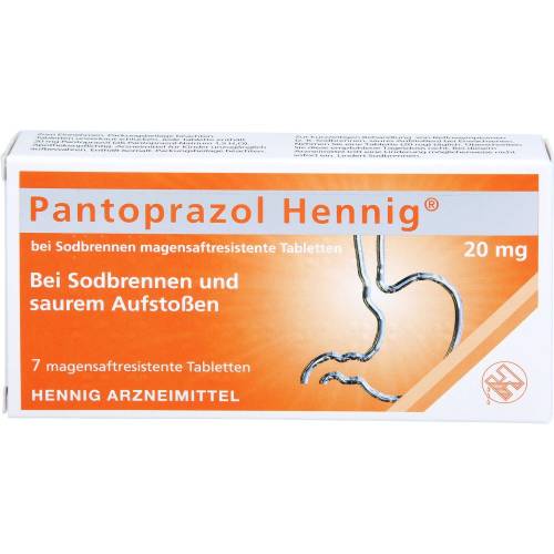 Pantoprazol Hennig b.Sodbrennen 20 mg msr.Tabl. 7 St
