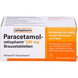 Paracetamol-ratiopharm 500 mg Brausetabletten 10 St