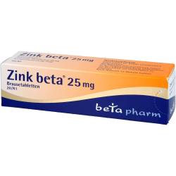 Zink Beta 25 Brausetabletten 20 St