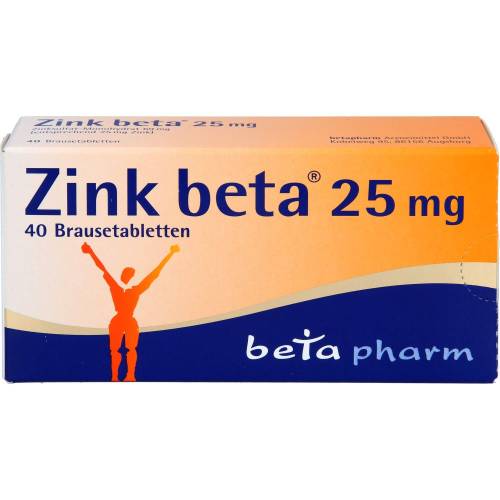 Zink Beta 25 Brausetabletten 40 St