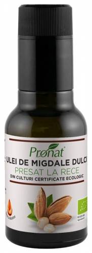 Ulei BIO de migdale dulci presat la rece, 100ml