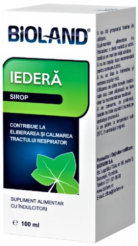 Bioland Sirop pentru tuse cu extract de iedera - 100ml Biofarm