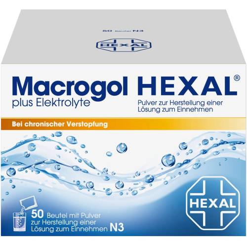 Macrogol Hexal plus Elektrolyte Plv.z.H.e.L.z.E. 50 St