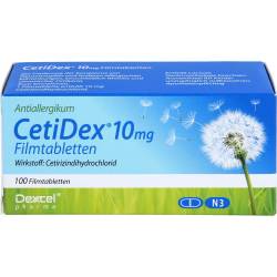 Cetidex 10 mg Filmtabletten 100 St