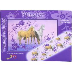 Kinderpflaster Traumpferdchen blau Briefchen 10 St