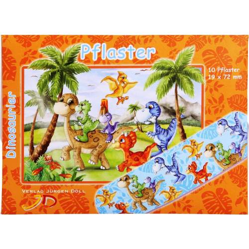 Kinderpflaster Dinosaurier Briefchen 10 St