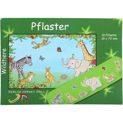 Kinderpflaster Wildtiere Briefchen 10 St