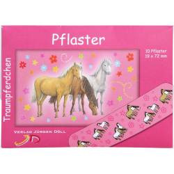 Kinderpflaster Traumpferdchen rot Briefchen 10 St