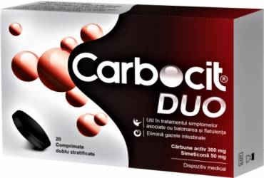 Carbocit DUO - 20 comprimate dublu stratificate Biofarm