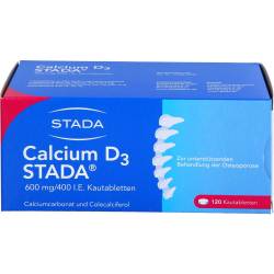 Calcium D3 Stada 600 mg/400 I.E. Kautabletten 120 St