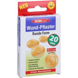 Wundpflaster 2,5 cm rund 20 St