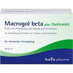 Macrogol beta plus Elektrolyte Plv.z.H.e.L.z.Einn. 20 St