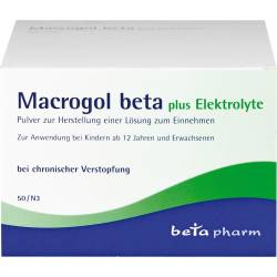 Macrogol beta plus Elektrolyte Plv.z.H.e.L.z.Einn. 50 St