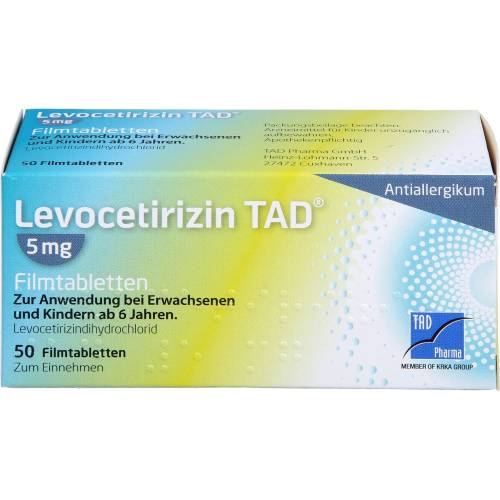 Levocetirizin Tad 5 mg Filmtabletten 50 St