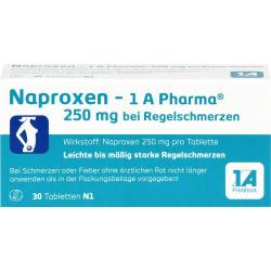 Naproxen-1A Pharma 250 mg b.Regelschmerzen Tabl. 30 St