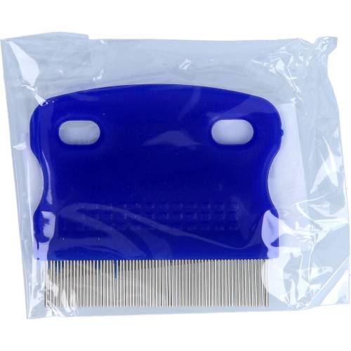 Nissenkamm Metall blauer Griff 1 St