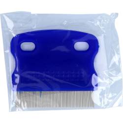 Nissenkamm Metall blauer Griff 1 St