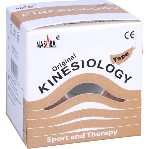 Nasara Kinesiologie Tape 5 cmx5 m beige 1 St