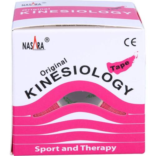 Nasara Kinesiologie Tape 5 cmx5 m pink 1 St