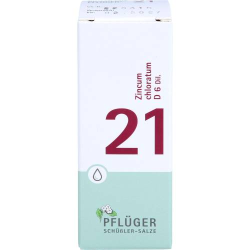 Biochemie Pflüger 21 Zincum chloratum D 6 Tropfen 30 ml