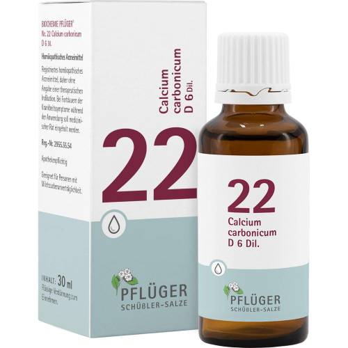 Biochemie Pflüger 22 Calcium carbonicum D 6 Tropf. 30 ml