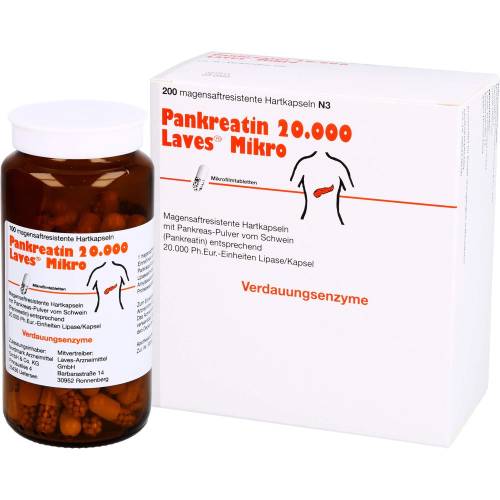 Pankreatin 20.000 Laves Mikro magensaftr.Hartkaps. 200 St